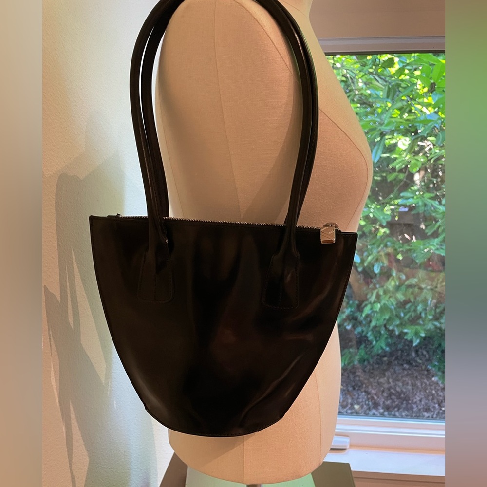 Furla | Small Black Leather Bag, Like New!